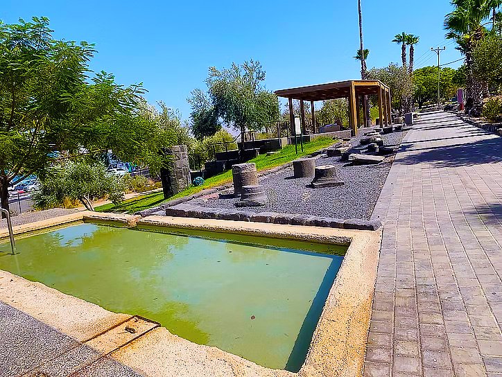 Parques nacionales y reservas naturales a lo largo del mar de Galilea, cerca de Tiberíades, Israel